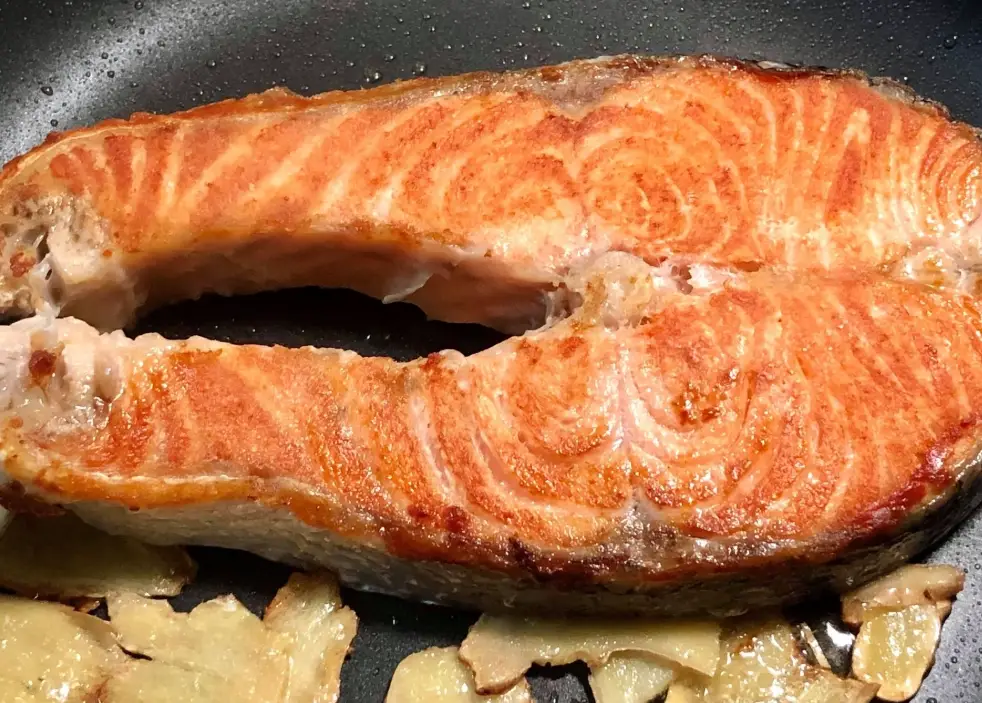 鮭魚片煎法