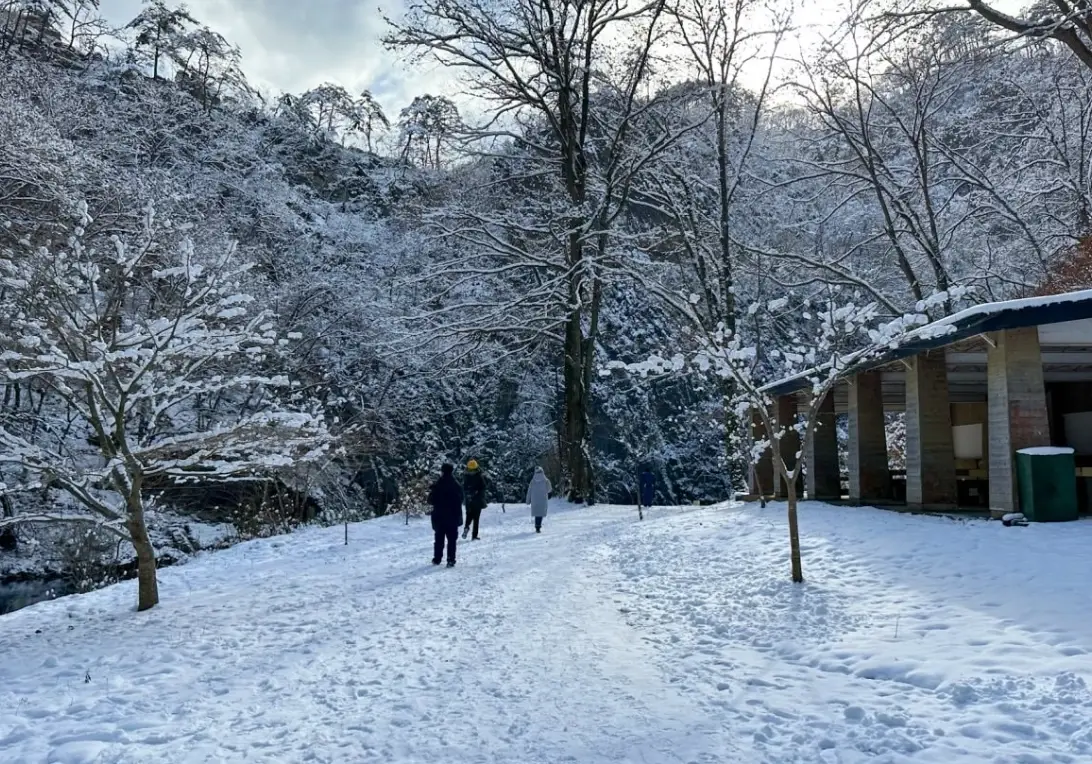 猊鼻溪 下雪 猊鼻溪 下雪