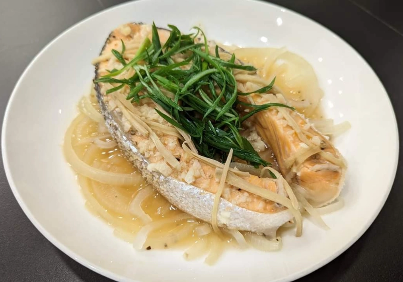 清蒸鮭魚食譜