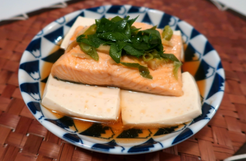 蒸鮭魚豆腐食譜