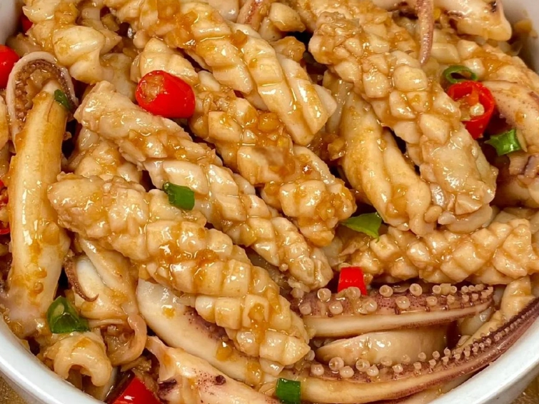 蒜蓉炒鮮魷 做法