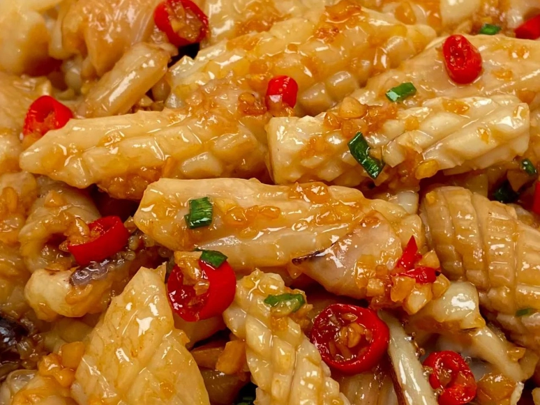 蒜蓉炒鮮魷 食譜